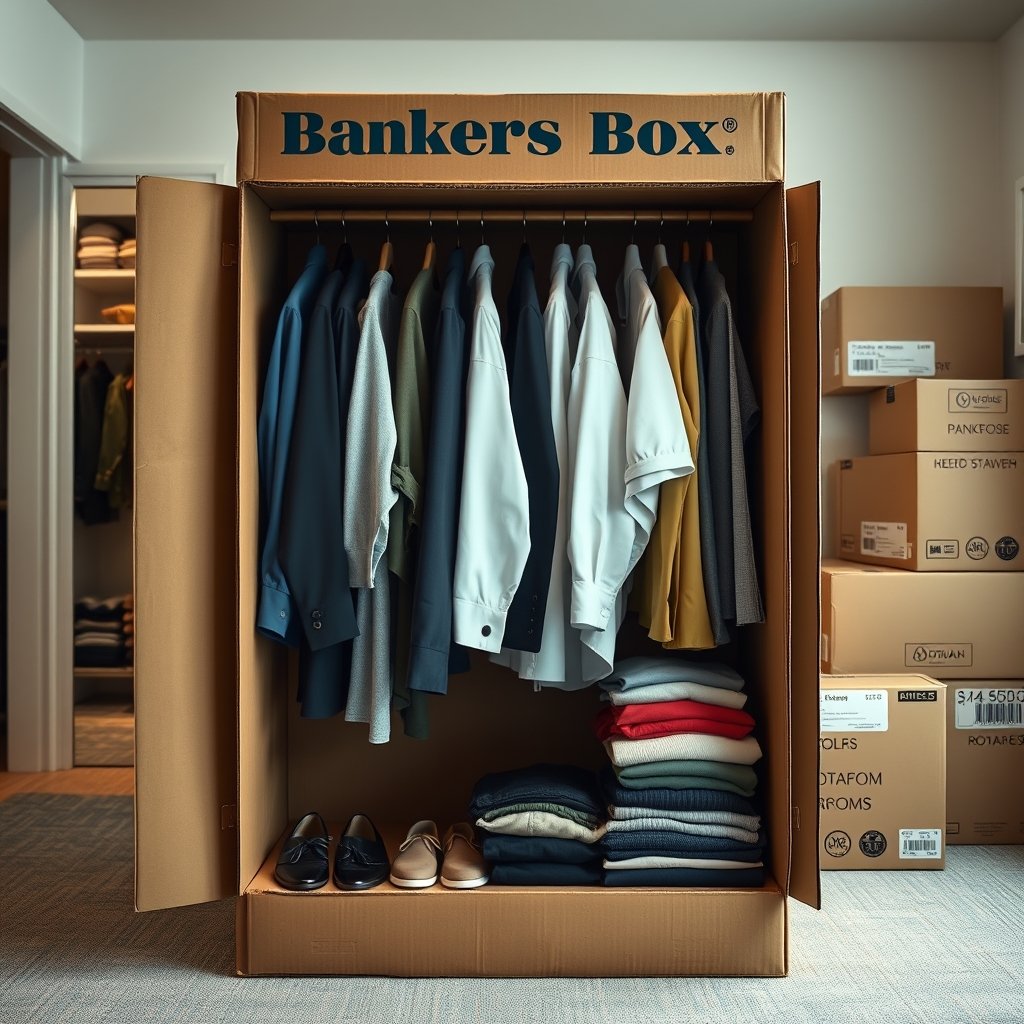wardrobe box in action