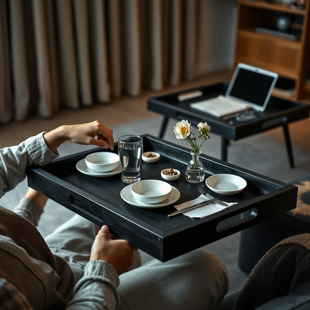 Tv Trays: 4 Ultimate Solutions For Amazing Space-Saving In 2026 2 tv trays in action