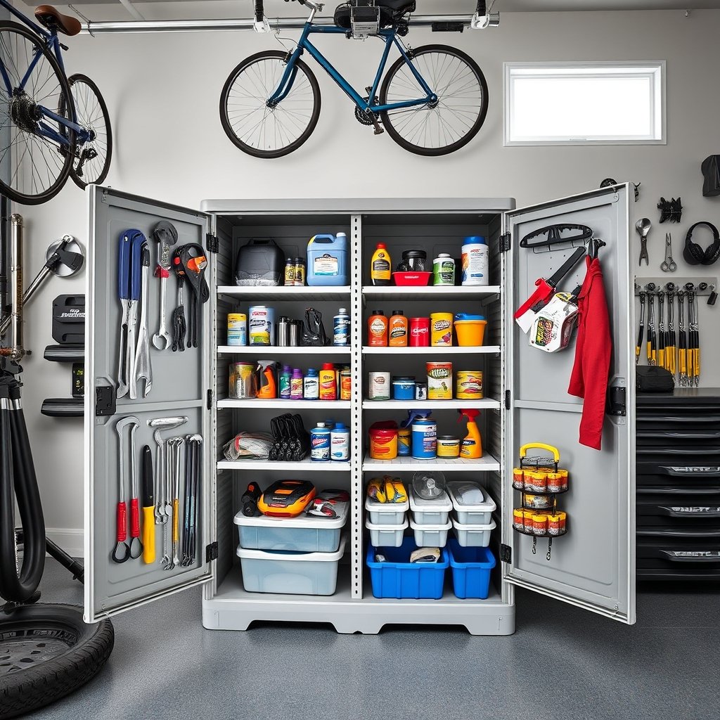 storage cabinet in action