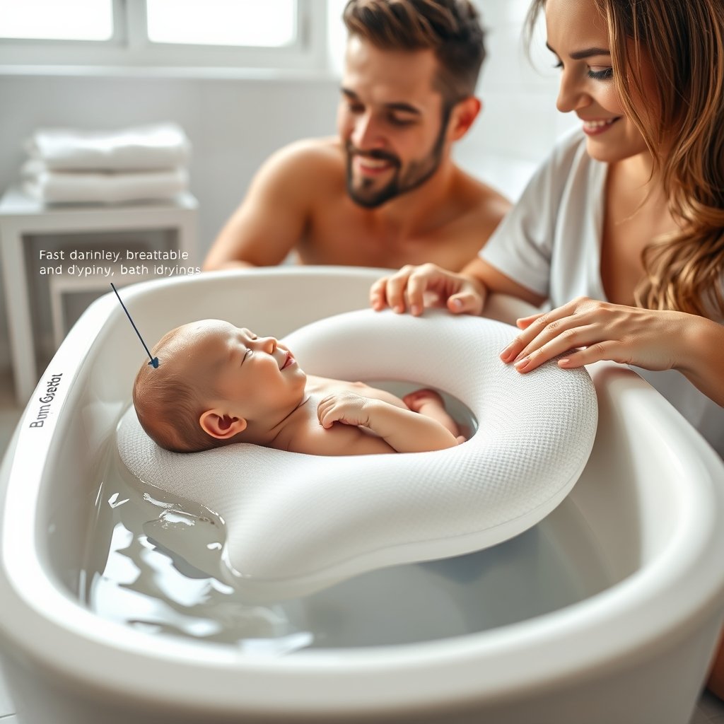 baby bath in action