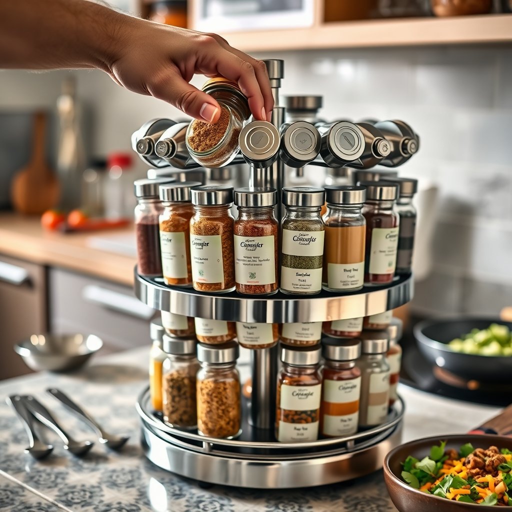 spice rack in action