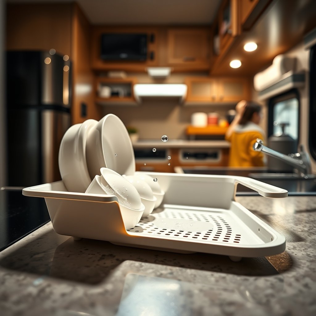 rv dish in action