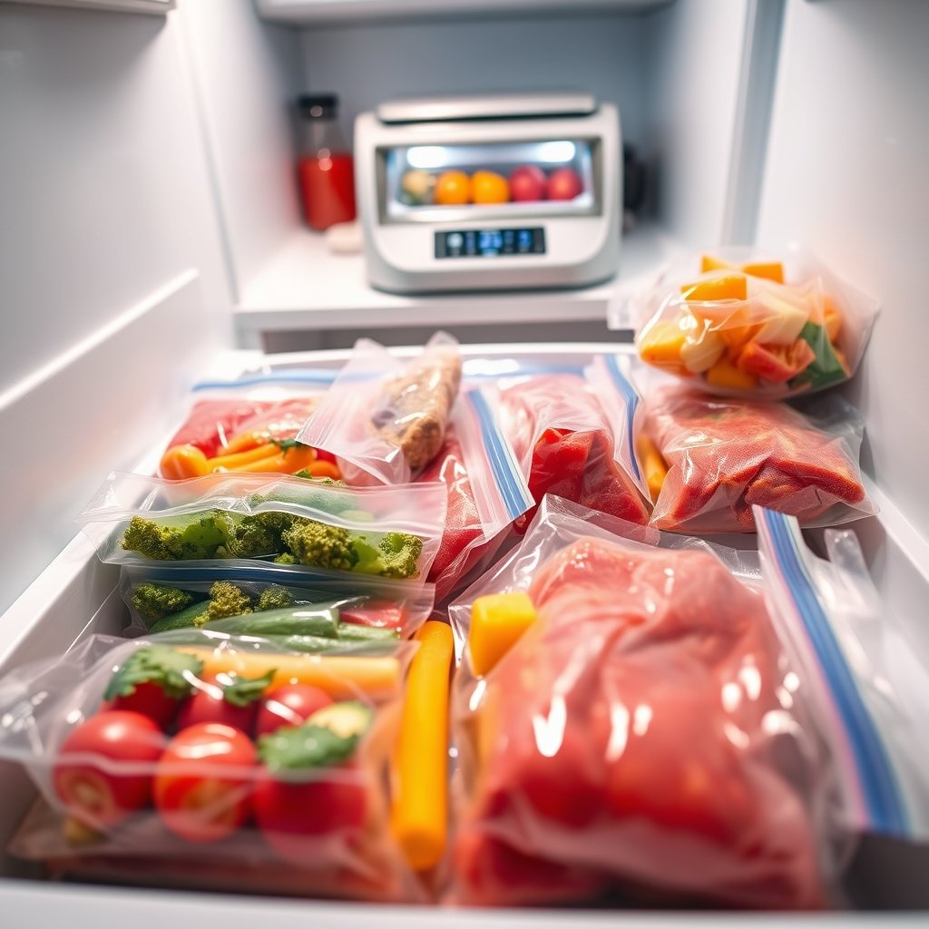 vacuum sealer in action