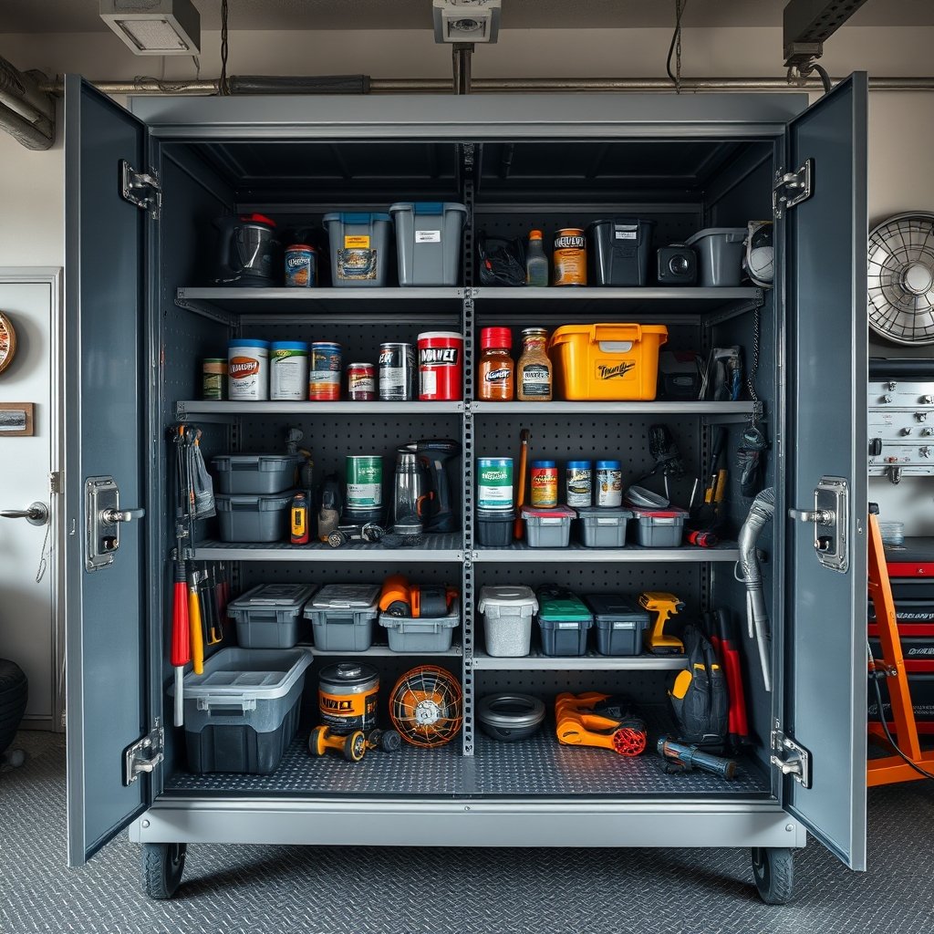 storage cabinet in action
