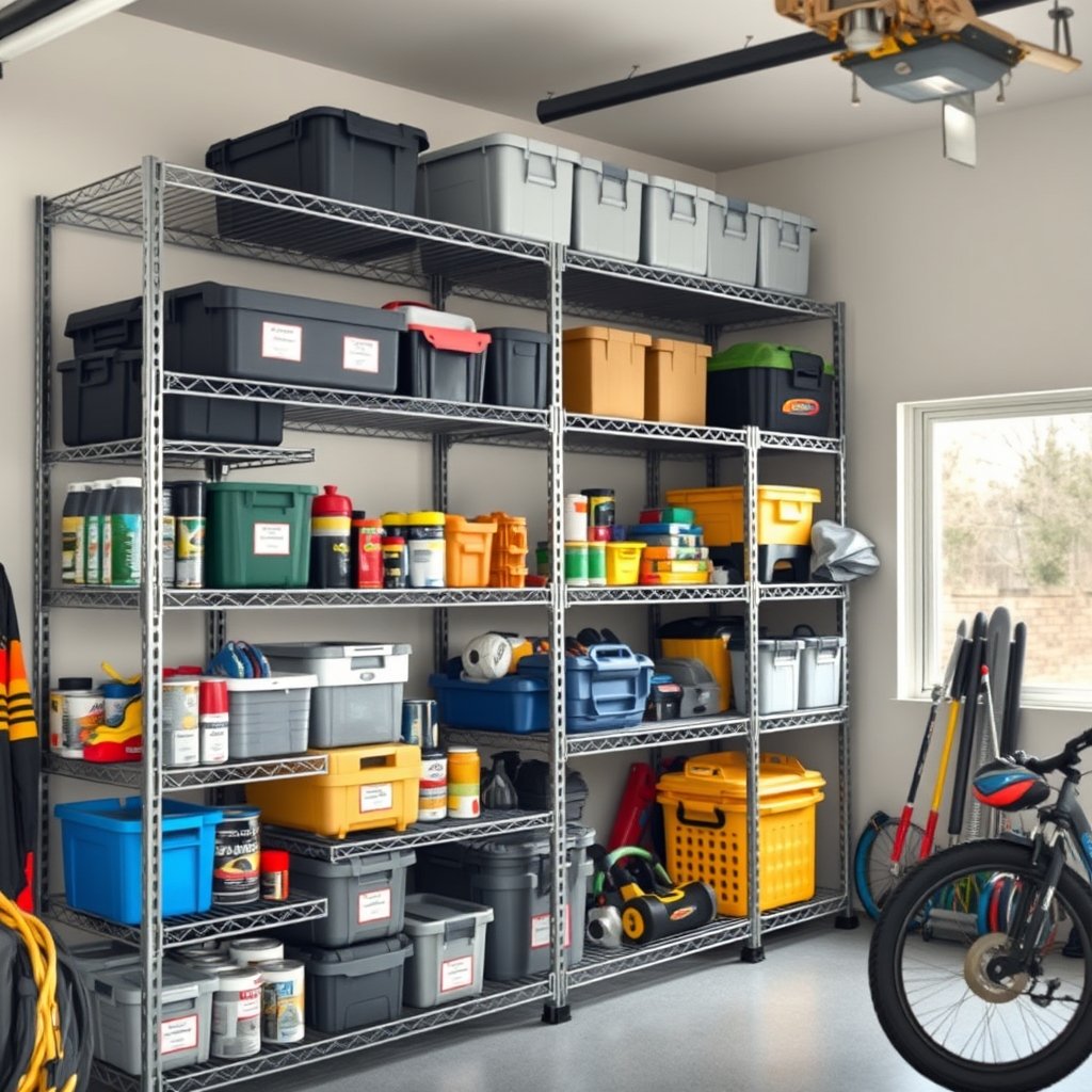 wire shelving in action