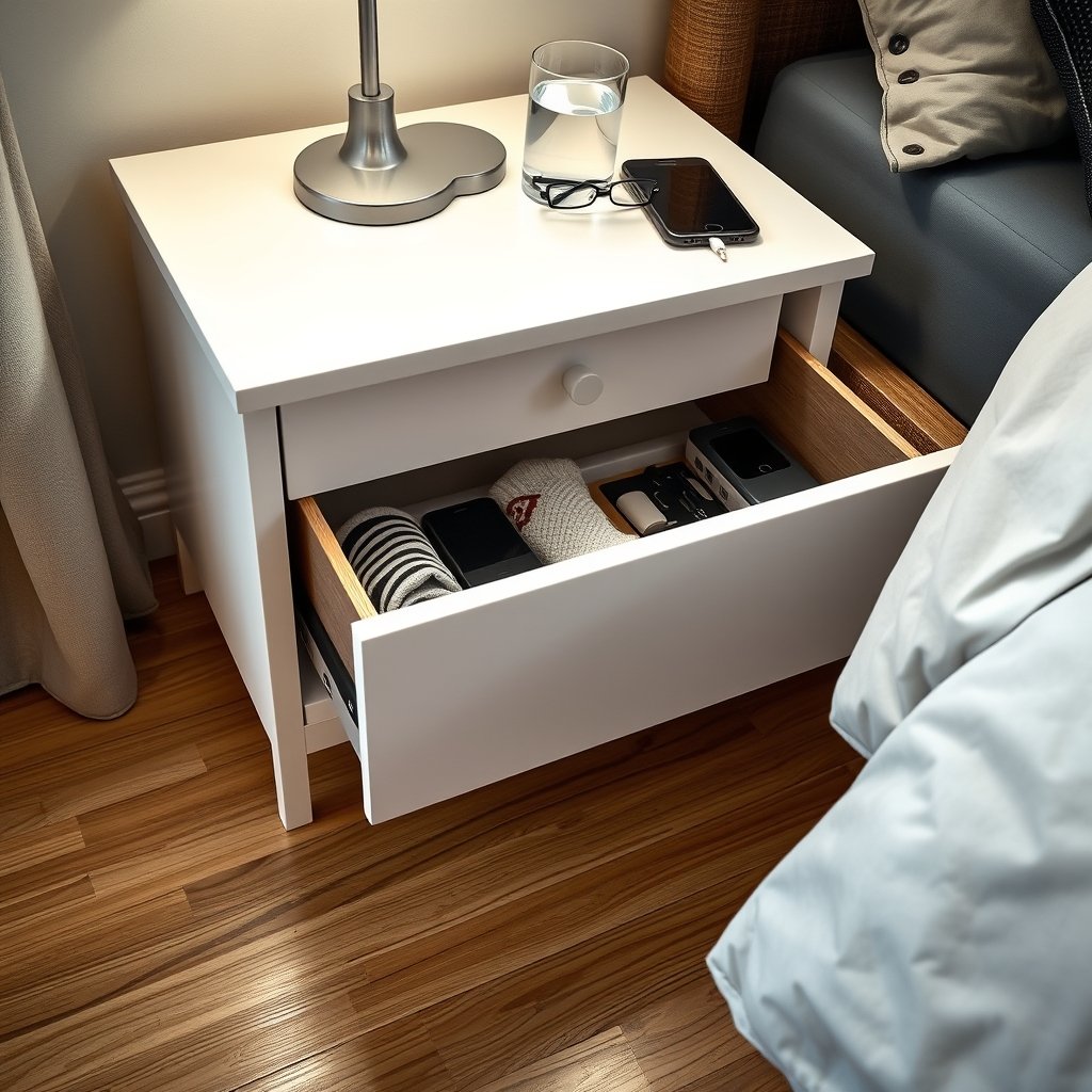 nightstand dresser in action