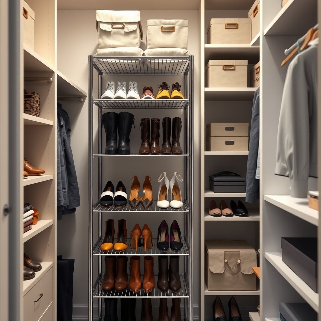 shoe rack in action
