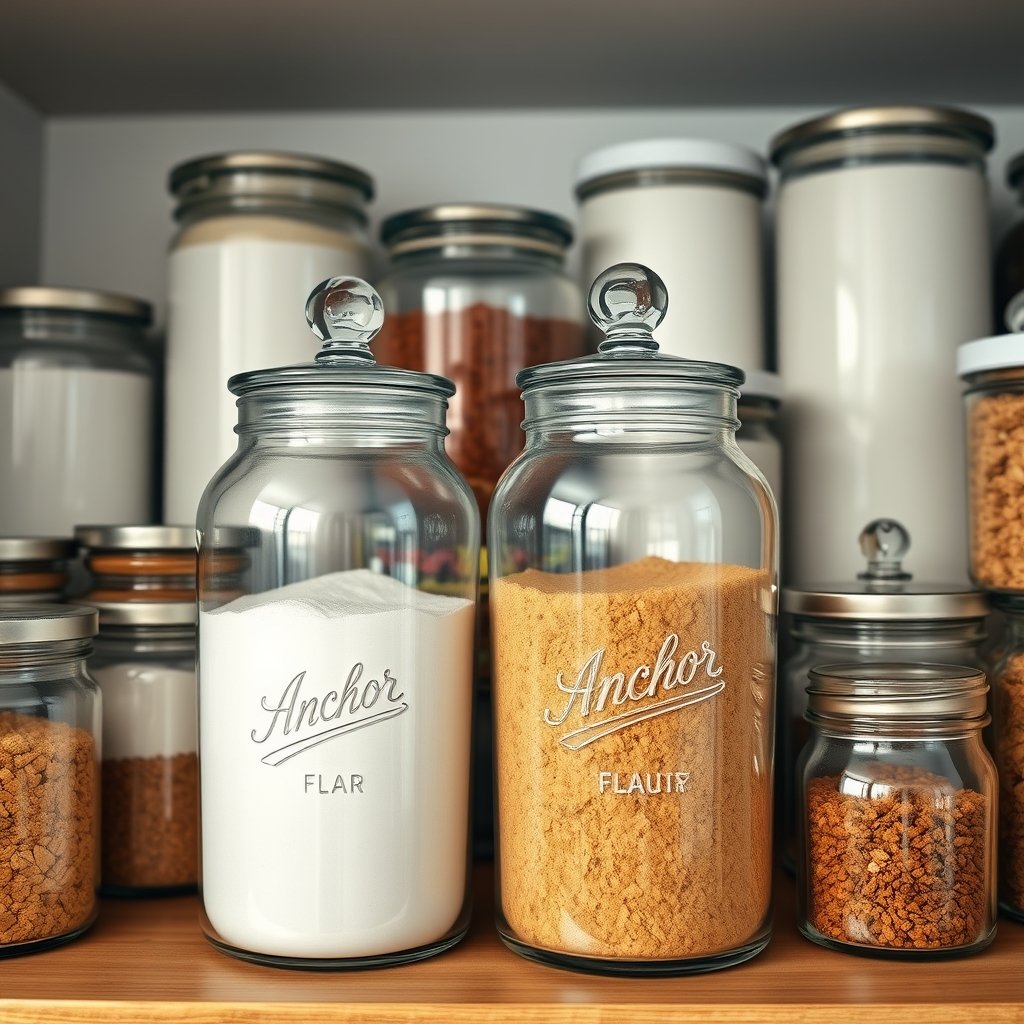 glass jars in action