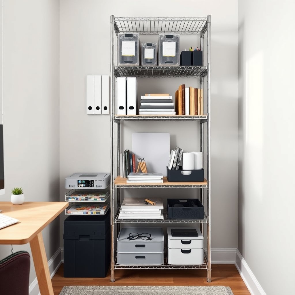 stackable shelves in action