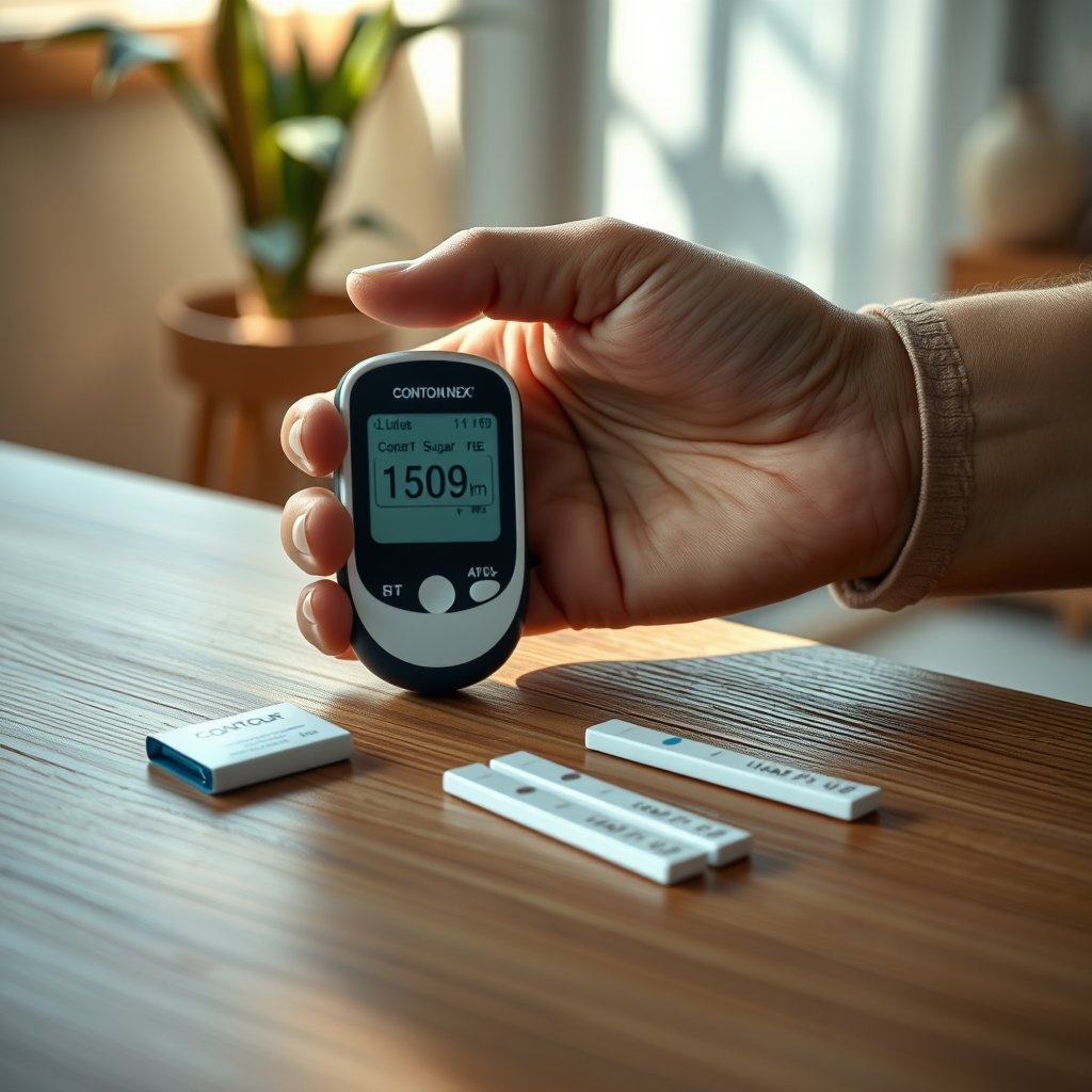 glucose strips in action