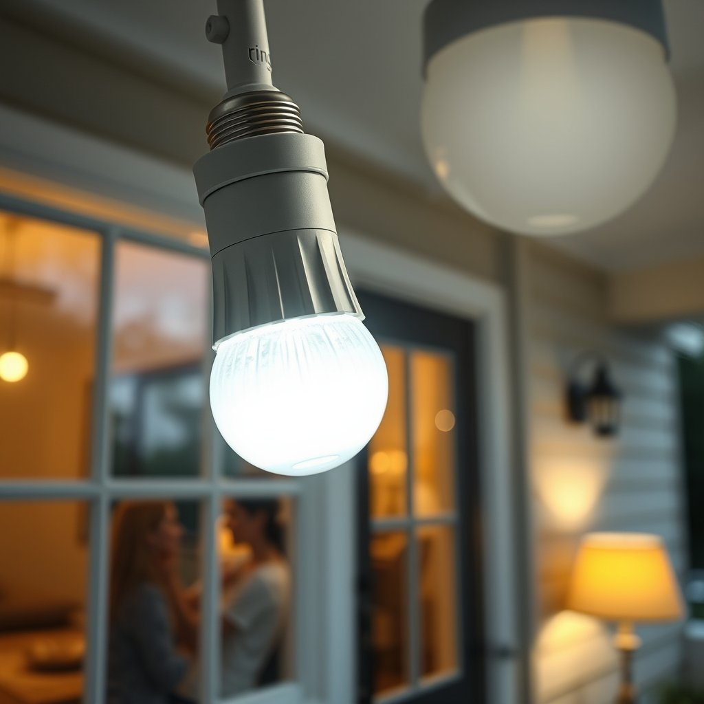 smart bulb in action