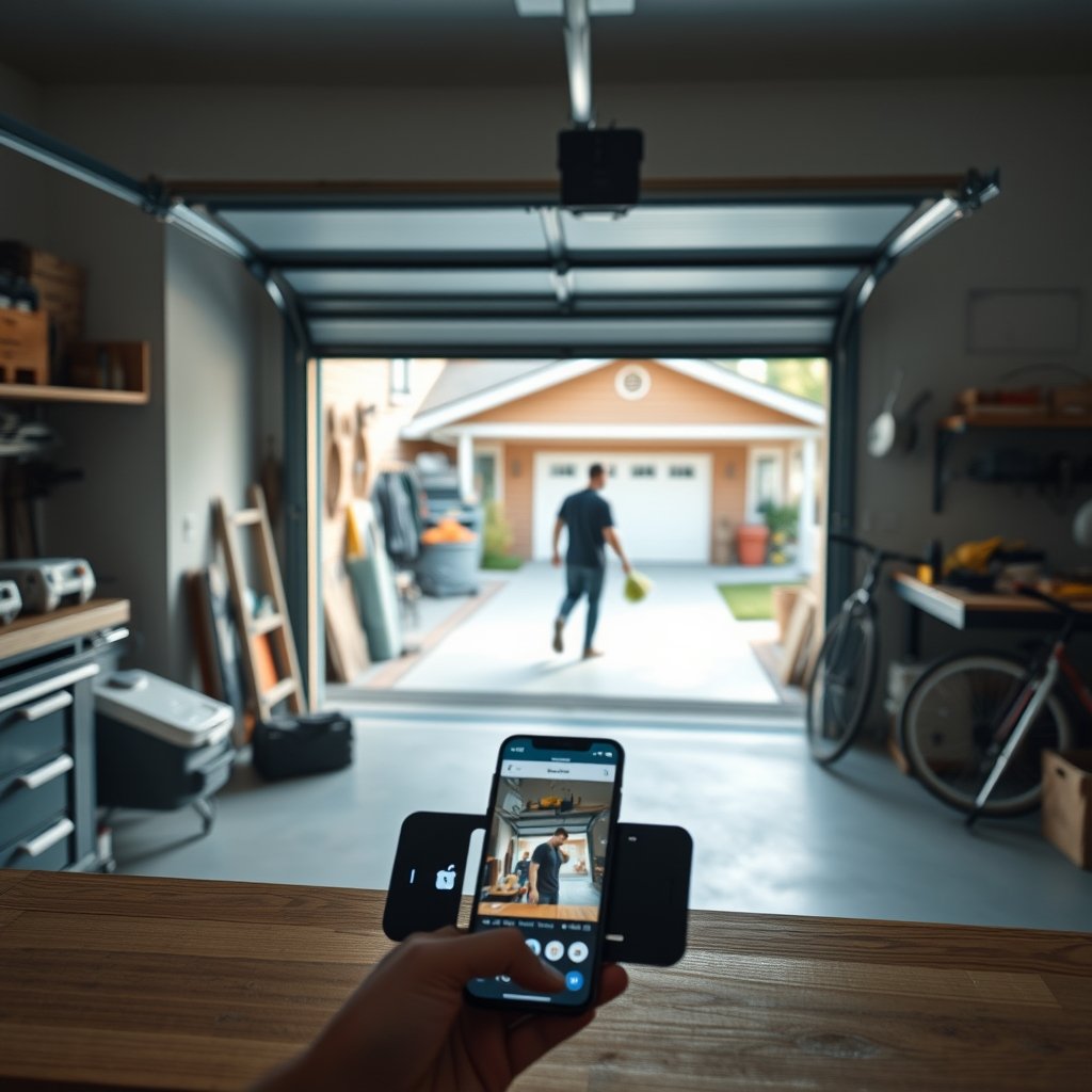 garage opener in action