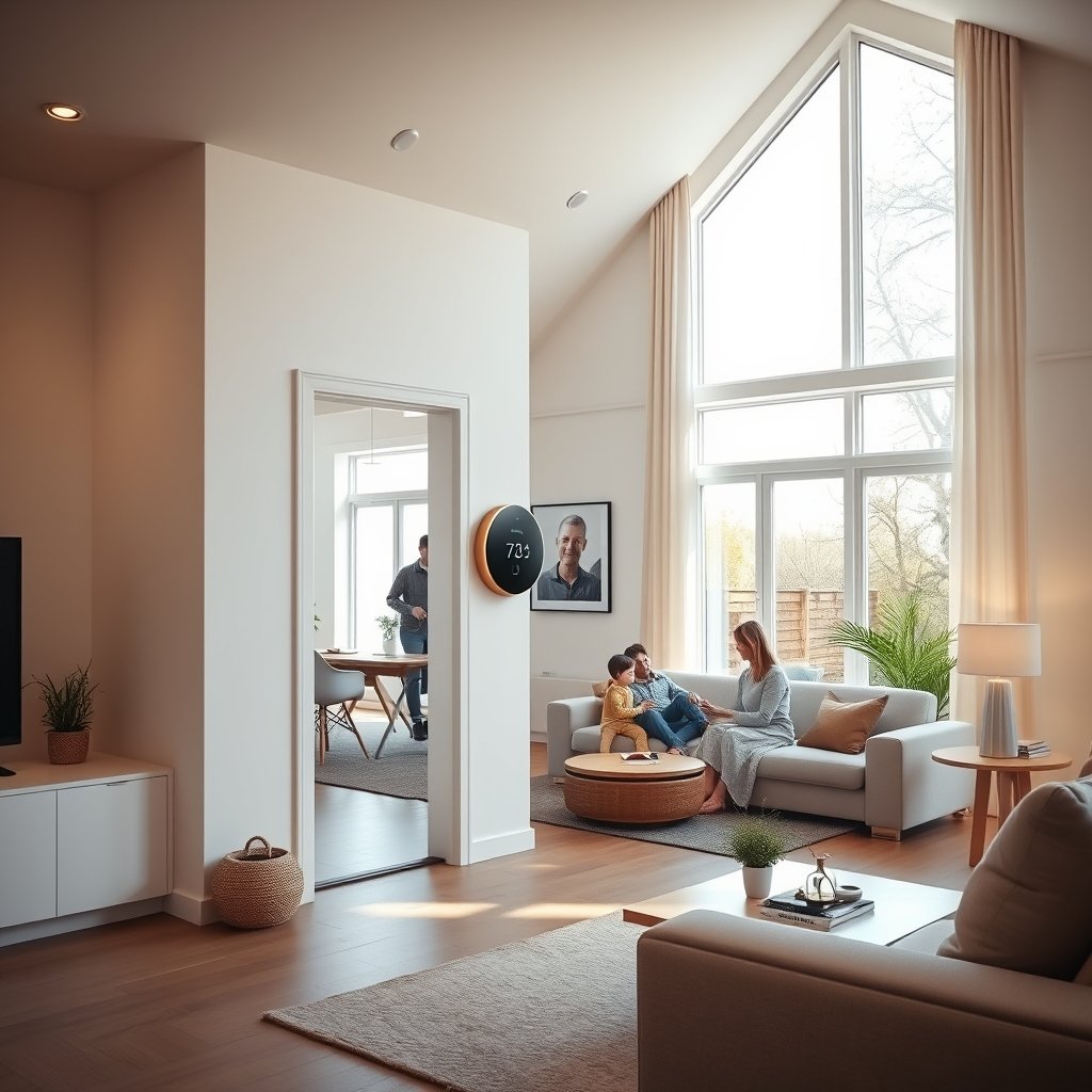 smart thermostat product view