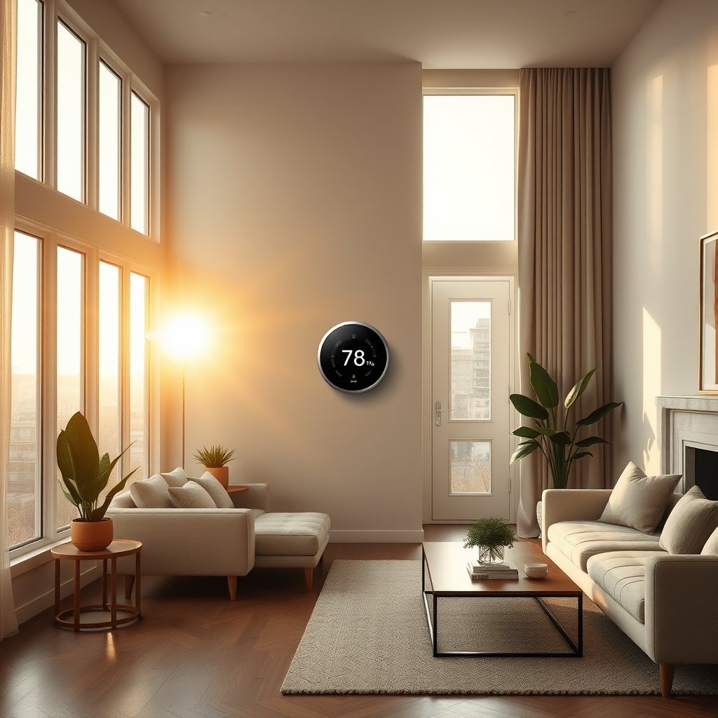 smart thermostat product view